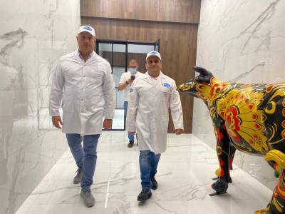 На прошедшей неделе Жаник Гончаров посетил ООО «Пятигорский молочный комбинат» и ЗАО 